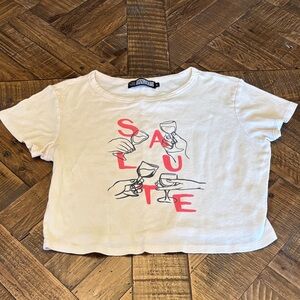 Girl Dangerous Salute Graphic Baby Tee